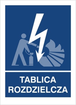 TABLICA ROZDZIELCZA - folia samoprzylepna