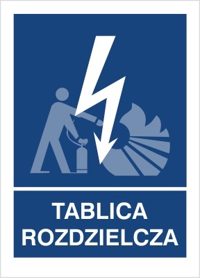 TABLICA ROZDZIELCZA - folia samoprzylepna