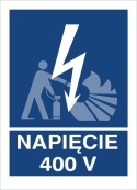 NAPIĘCIE 400V - folia samoprzylepna NAPIĘCIE 400V - folia samoprzylepna