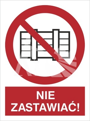 NIE ZASTAWIAĆ! - płyta fotoluminescencyjna