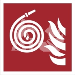 NIEPODŁĄCZONY WĄŻ POŻARNICZY - folia fotoluminescencyjna