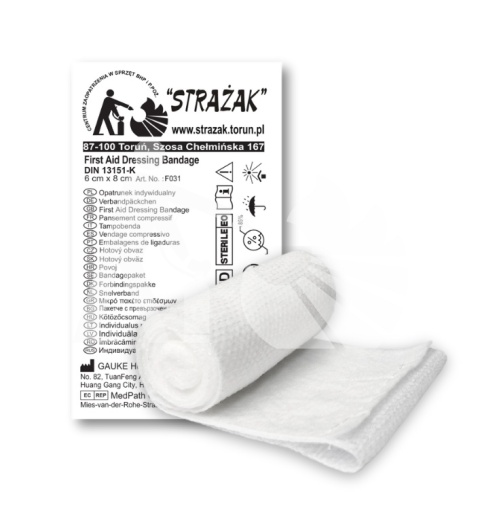 Opatrunek indywidualny K - 6cm x 8cm