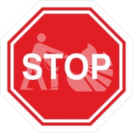 STOP 55X55 folia podłogowa antypoślizgowa