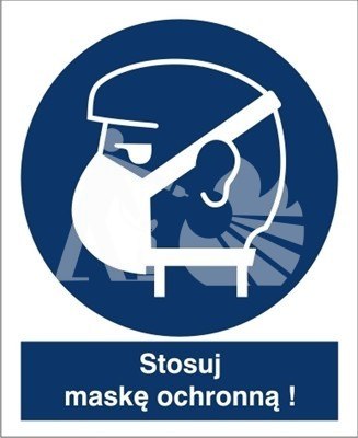 STOSUJ MASKĘ OCHRONNĄ - folia samoprzylepna STOSUJ MASKĘ OCHRONNĄ - folia samoprzylepna