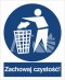 ZACHOWAJ CZYSTOŚĆ - folia samoprzylepne