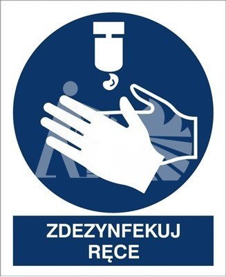 ZDEZYNFEKUJ RĘCE - folia samoprzylepna