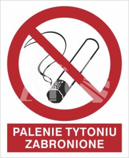 ZNAK PALENIE TYTONIU ZABRONIONE - folia samoprzylepna