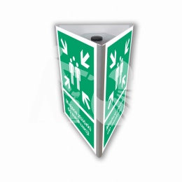 Znak 3D Miejsce Zbiórki do Ewakuacji 35x51cm