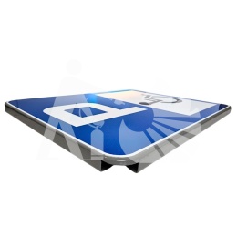 Znak drogowy PARKING DLA NIEPEŁNOSPRAWNYCH odblaskowy 40x50 cm